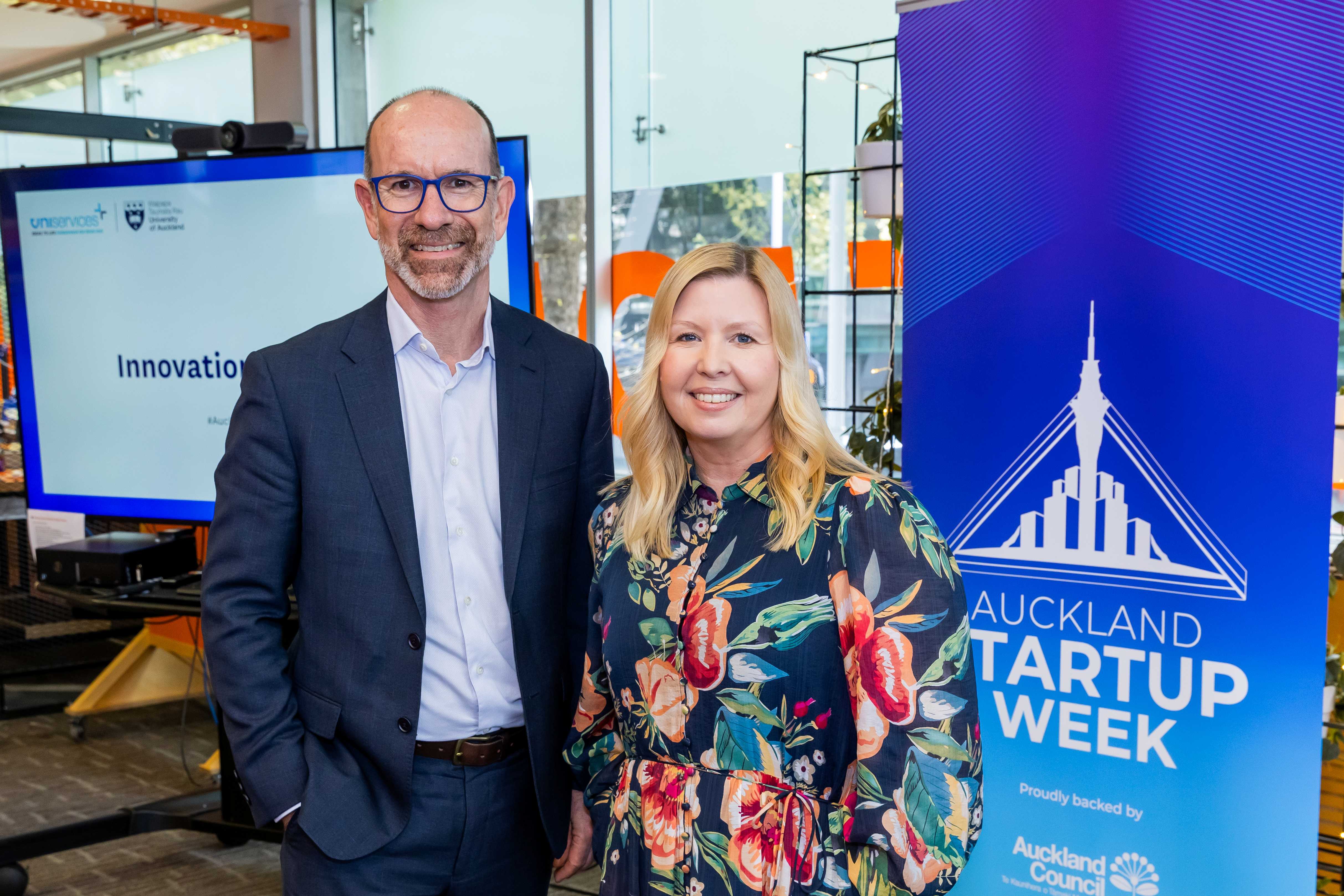 UniServices and Auckland Council-linked innovation leaders at an Auckland Startup Week showcase event.