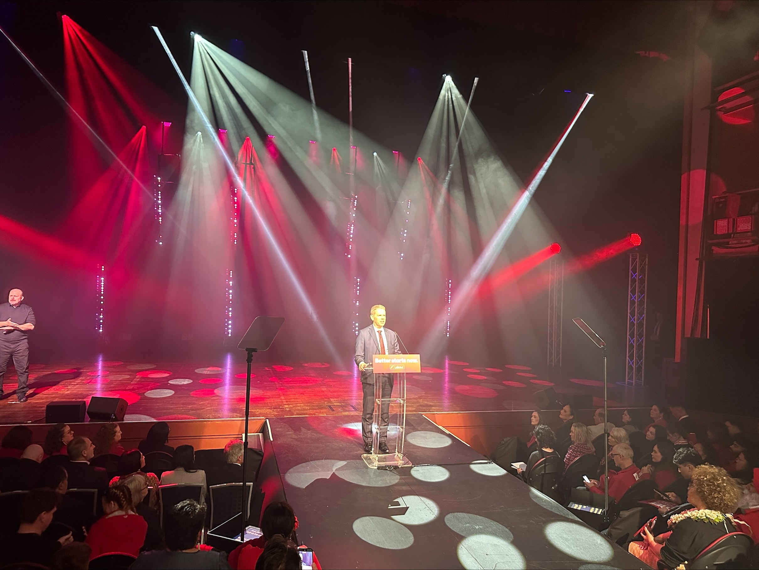 Labour leader Chris Hipkins announced the student-loan policy at the party's campaign launch.