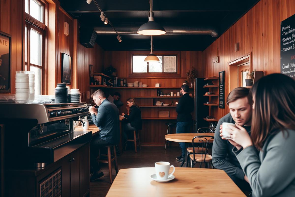 Cafe interior used to illustrate a mental health workforce story.