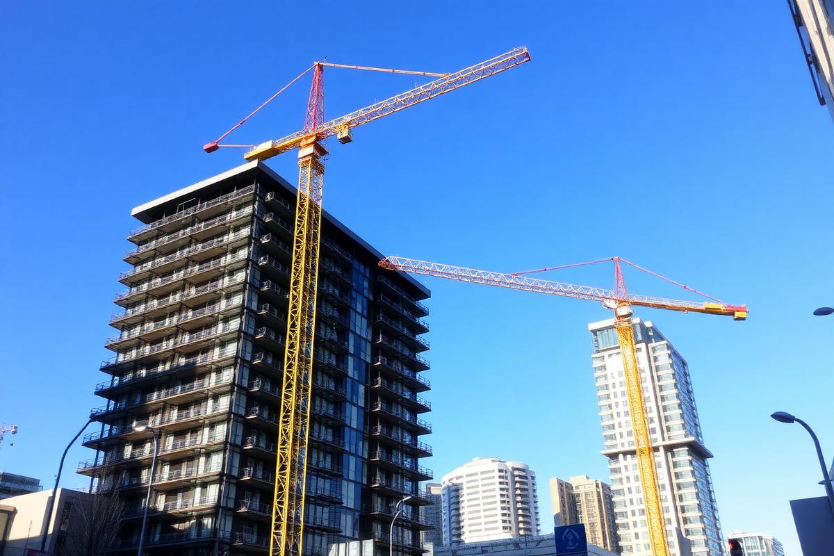 Urban construction site used to illustrate infrastructure consenting rules.