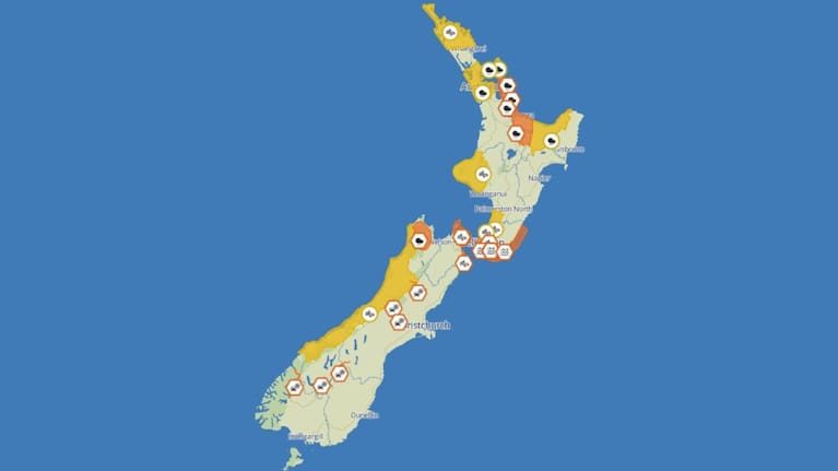 MetService Low Brings Heavy Rain Gales Swells And Snow Risk Across New Zealand