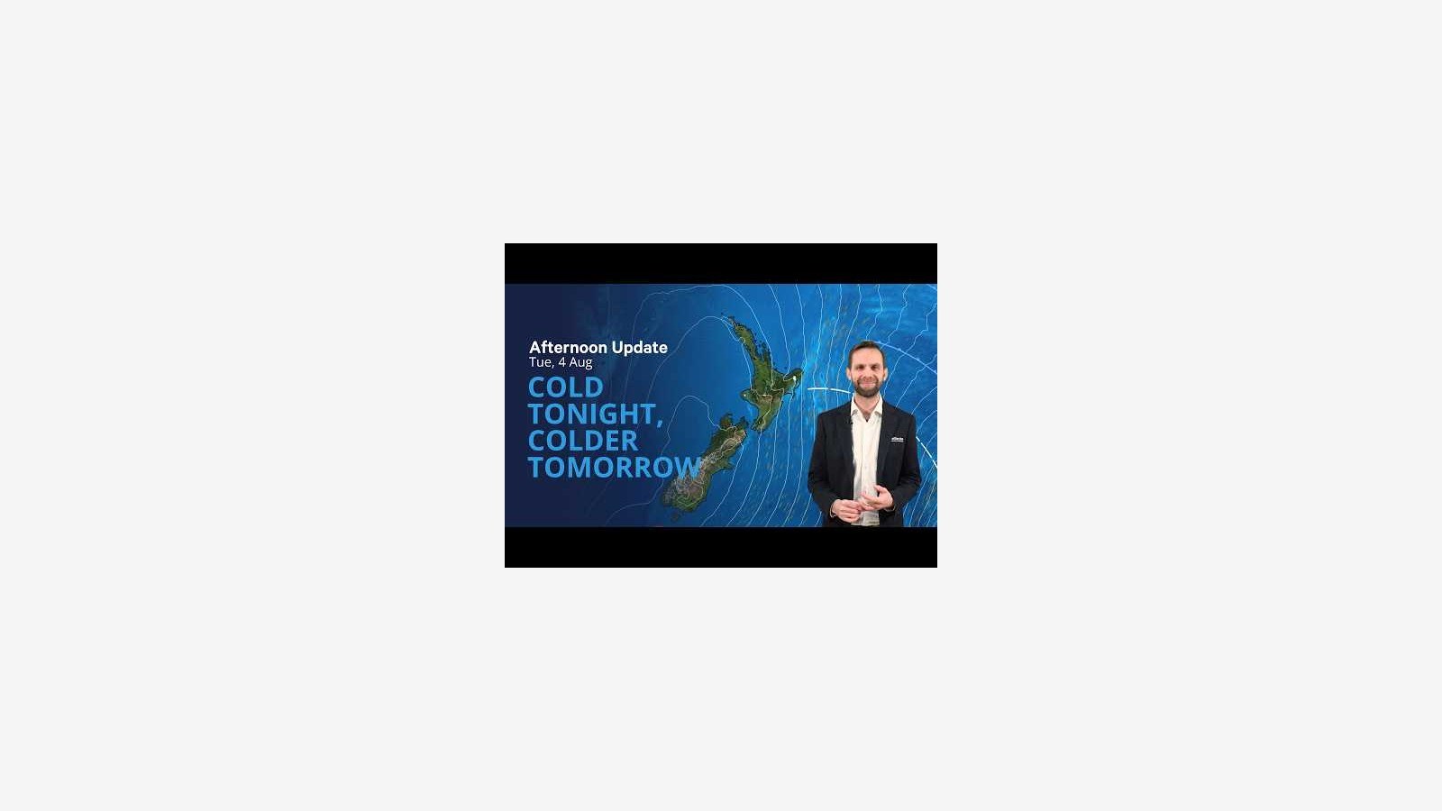 MetService warned of colder overnight conditions after a cold August change.