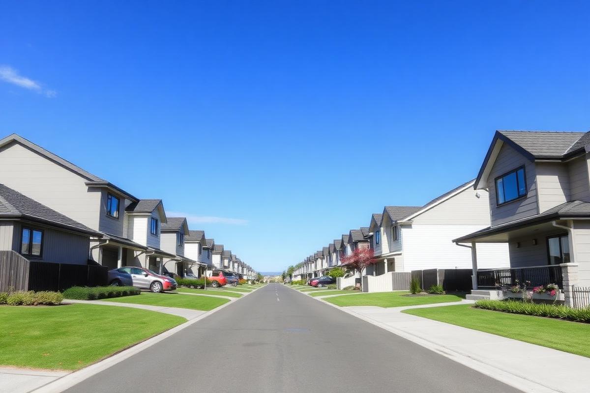 Residential houses used to illustrate building cost figures.
